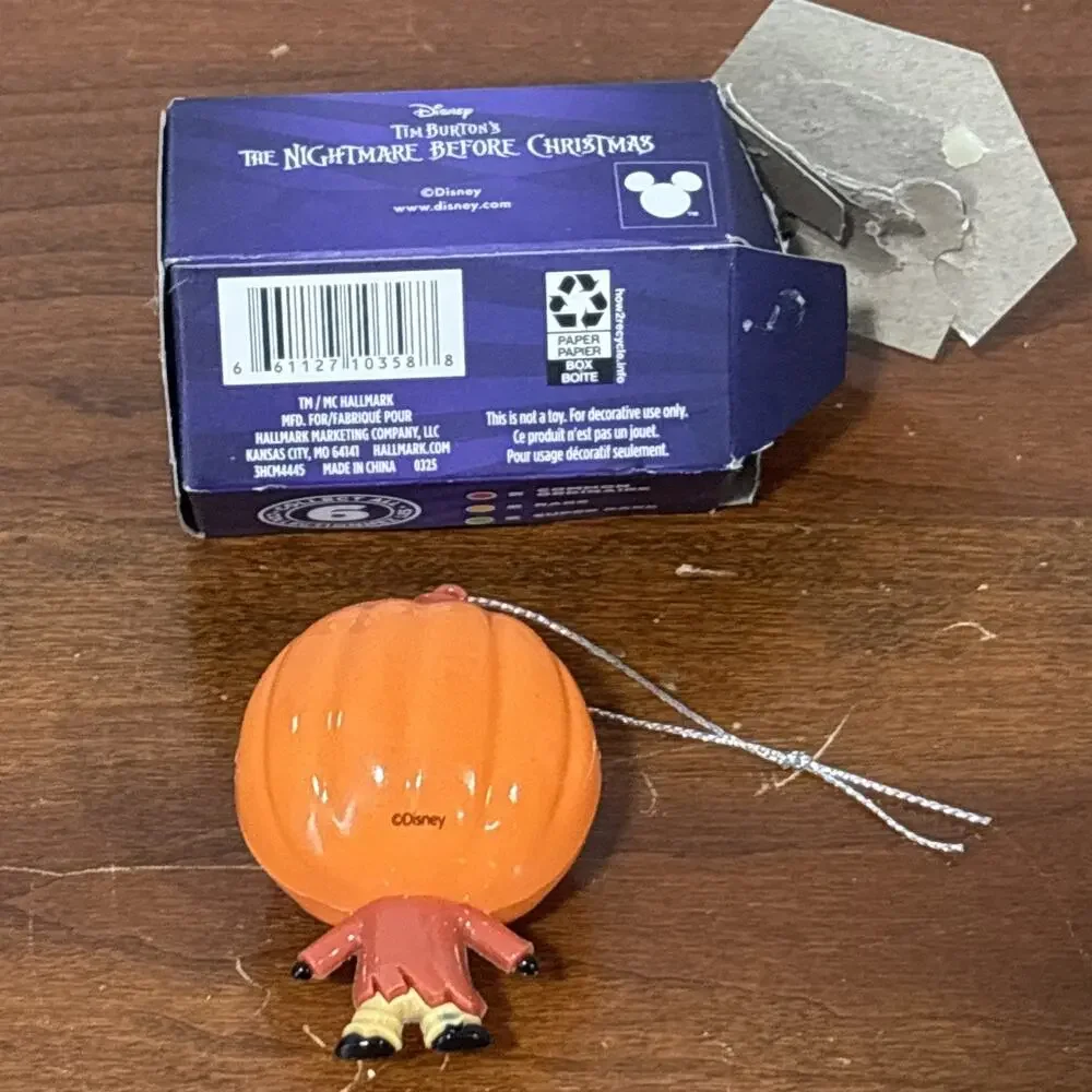 2025 HALLMARK NIGHTMARE BEFORE CHRISTMAS CHASE PUMPKIN KING MYSTERY ORNAMENT